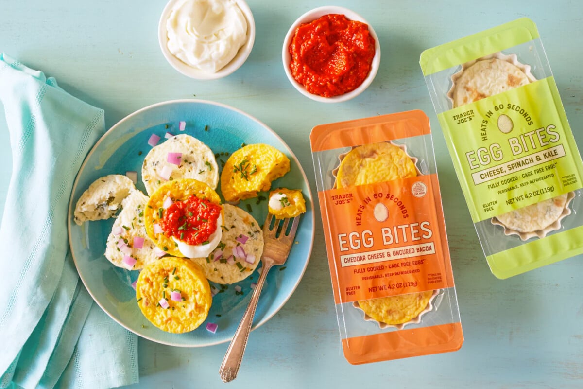 Trader Joes Tasty Egg Bites Cheddar Cheese & Uncured Bacon » Velocity ...