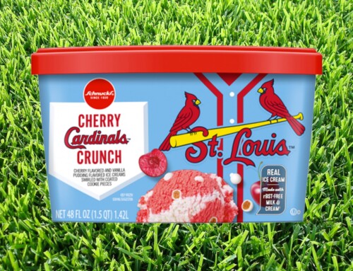 Schnucks And St. Louis Cardinals Team Up To Introduce Cherry Cardinals Crunch Ice Cream